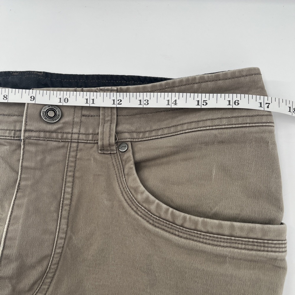 Kuhl Rebel Pants Mens 34x34 Brown Hiking Trail Canvas Camp Fishing Work Chore - Picture 9 of 11